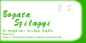 bogata szilagyi business card