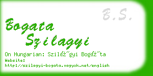 bogata szilagyi business card